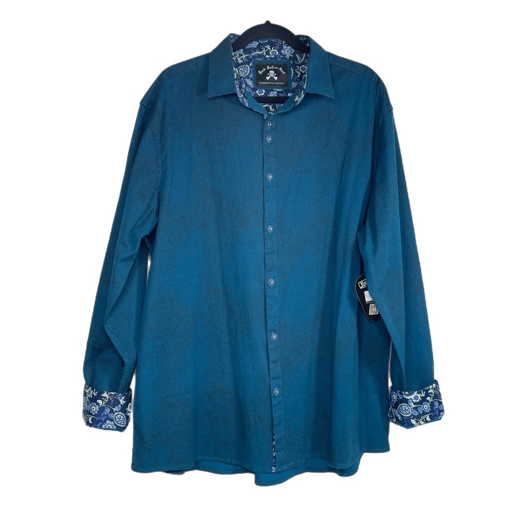 Rock Roll N Soul Men’s Button Up Flip Cuff Shirt 3XL